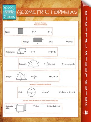 Geometric Formulas - ebook